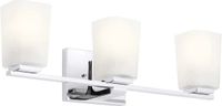 Kichler Roehm LED Wandlamp | 3W | 3000K | 300Lm | IP44 | Dimbaar | Gepolijst Chroom