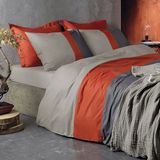 Dommelin Dekbedovertrek Padua Percal 200TC Taupe 260x200/220 cm