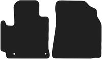 WLG BASIC Vloermatten voor Toyota RAV4 II 2WD 5-deurs 2001-2005 - Zwart Textiel - Set van 2