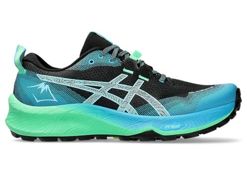 Asics Gel-Trabuco 12 Heren Sneakers - Zwart/Bright Cyan - Maat 48