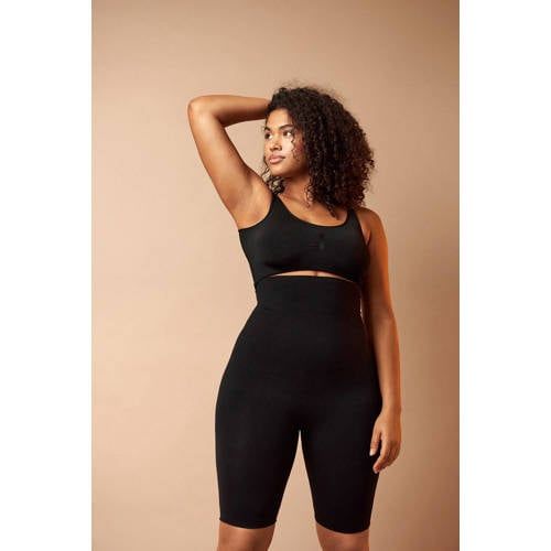 Zizzi High Waist Shaping Shorts - Black
