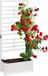 Merkloos Relaxdays plantenbak met klimrek - 171 x 71,5 x 32 cm - hout - wit