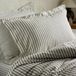 Yard Hebden Mélange Stripe Kussensloop Paar - Mol