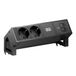 Bachmann DESK2 2xCEE7/3 1xUSB C/C 45W, L=0,2m RAL9005