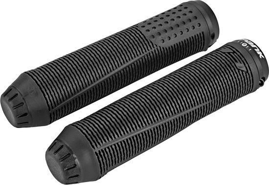 Spank Spike 33 Lock-On Handvaten - Zwart/Grijs - Mountainbike