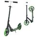 VEVOR Scooter (2 Wielen) voor Kinderen Vanaf 8 Jaar, Stadsscooter, Kinderscooter, Straatscooter met In Hoogte Verstelbaar Stuur en Antislip Deck, Opvouwbare Step tot 100 Kg, Zwart + Groen