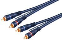 Goobay 50175 câble audio 5 m 2 x RCA Bleu, Rouge