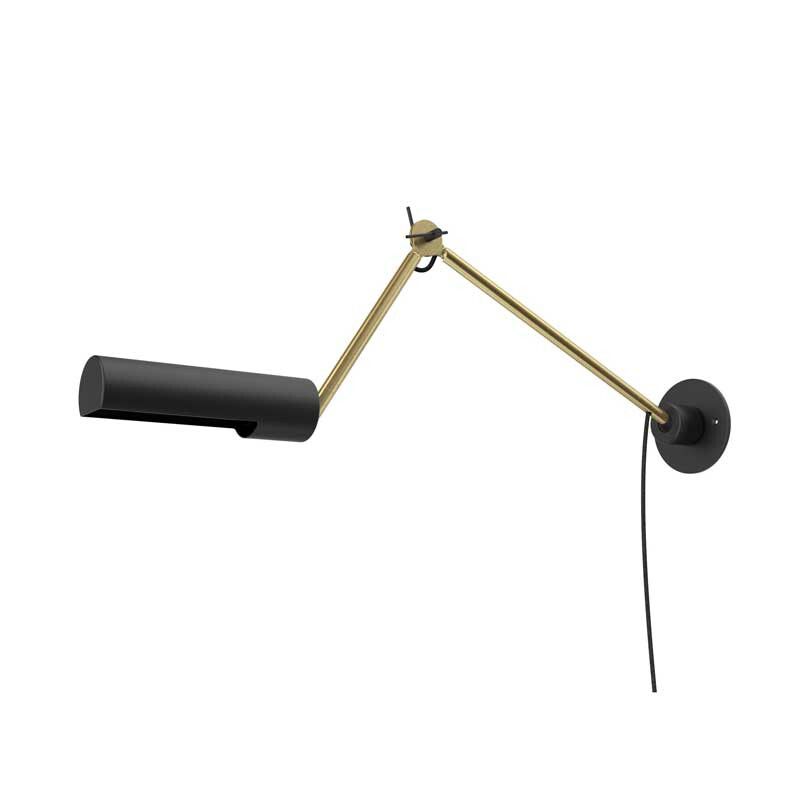 Lucide Slender Wandlamp - Zwart - Staal - E27 - 25W - Verstelbaar