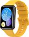 Strap-it Siliconen Smartwatch bandje - Geel - Geschikt voor Huawei Watch Fit 2
