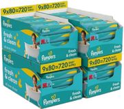Pampers Fresh & Clean Babydoekjes - 36 x 80 = 2880 babydoekjes - MEGA Deal