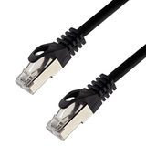 Netwerkkabel S/FTP PIMF Cat. 7 0,25 meter zwart patchkabel Gigabit Ethernet LAN DSL CAT7 kabel