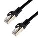 Netwerkkabel S/FTP PIMF Cat. 7 0,25 meter zwart patchkabel Gigabit Ethernet LAN DSL CAT7 kabel
