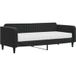Maison Daybed avec matelas velours noir 90x200 cm