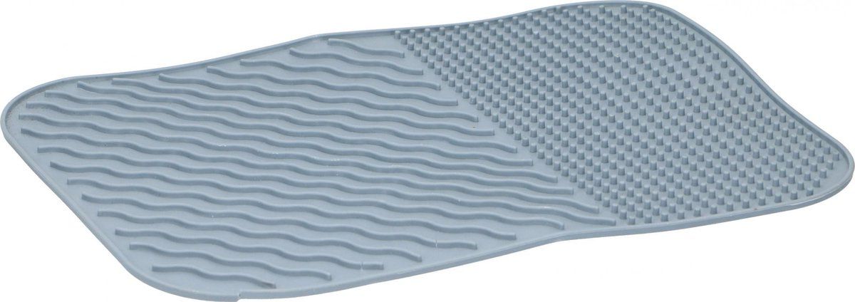 Tom Afdruipmat 34,5 X 26,5 Cm Rubber Grijs
