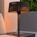 Lucande Pyravo terrasverwarmer, zwart, aluminium, 70 cm, IP44