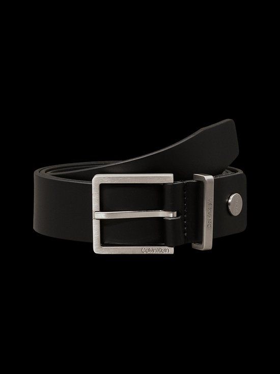 Calvin Klein Heren Riem Leer Zwart