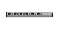 Ehmann 0232x00062301 Overspanningsbeveiliging stekkerdoos 6-voudig grijs geaard contact 1 st.