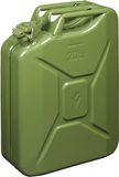 ProPlus Oerdegelijke stalen jerrycan - 20 liter - groen - UN en TÜV/GS goedgekeurd