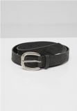 Urban Classics Leather Imitation Punched Pattern Belt Dames Riem - Zwart