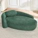OKWISH Canapé - Design Minimaliste Compact - Revêtement Doux Teddy Avec Coussin - Pour Salon Chambre Ou Studio - Vert