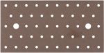 Alberts 822361 DURAVIS® geperforeerde plaat, roestbruin duplex gecoat, afmetingen 200 x 100 x 2 mm, 25er Set