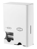 MediQo-line Maandverband- & tampondispenser klein RVS wit