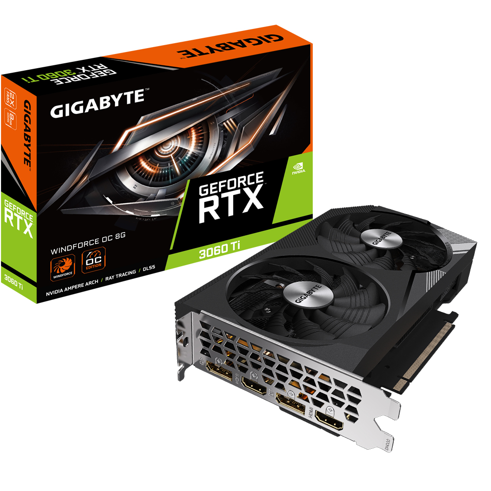 GIGABYTE   GeForce RTX 3060 Ti WINDFORCE OC 8G