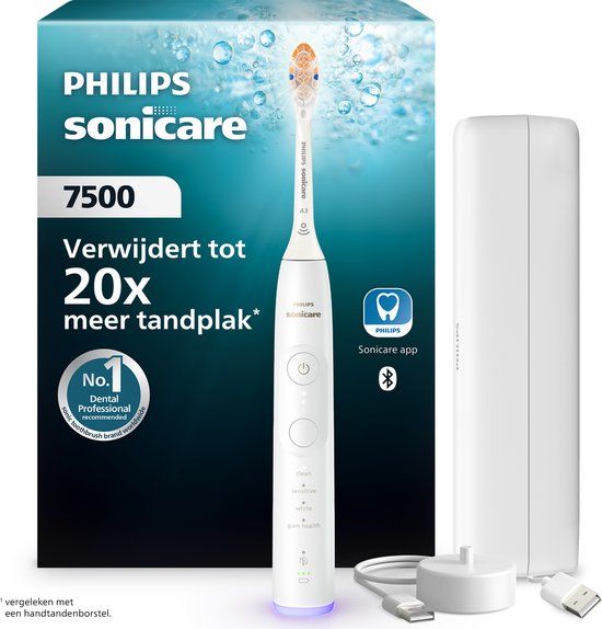 Philips Sonicare 7500 Series Elektrische Tandenborstel - Wit - HX7420/12