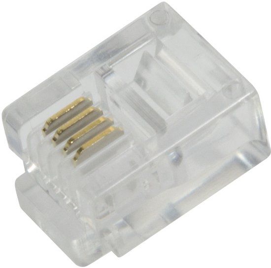 Logilink RJ11 kabel-connector Transparant