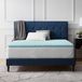 Surmatelas en mousse de gel 5 cm, 180x200 cm, Bleu