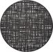 Zeller placemat Circle - 10x - glanzend zwart - kunststof - rond - Dia 38 cm - onderlegger
