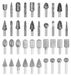Carbide Freespen Set - 40 Stuks pour Bois et Ponçage