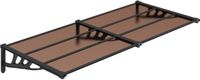 vidaXL Deurluifel 152,5x90 cm polycarbonaat zwart