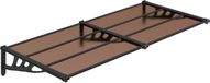 vidaXL Deurluifel 152,5x90 cm polycarbonaat zwart