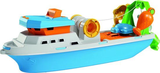Planet Happy Vissersboot + 3 Vormpjes 40 cm