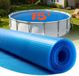 Latios Bâche solaire pour piscine - Ronde Ø 457 cm - Épaisseur 0,3 mm - PE avec coussins d'air - Bleu