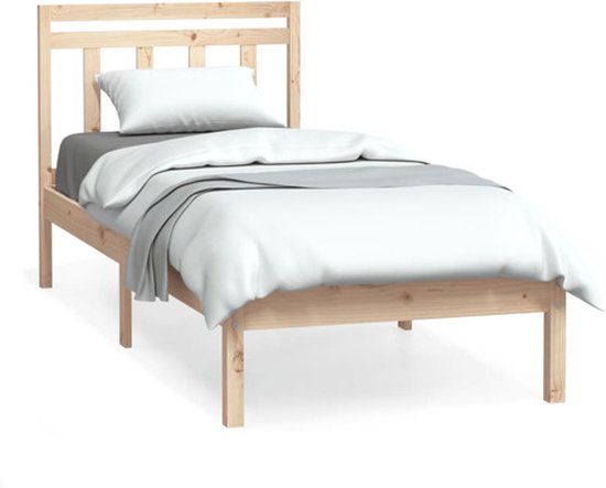 vidaXL Bedframe massief hout 75x190 cm