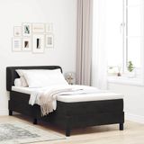 Maison Exclusive - Lit avec ressorts ensachés et matelas, gris foncé, 80x200 cm, velours