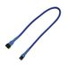 Nanoxia 900200000 3-polige Molex-verlengkabel, 30 cm, blauwe sleeve