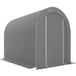 Abri de jardin tente de rangement extérieur abri de vélo garage pour vélo bâche en PE cadre en métal galvanisé gris