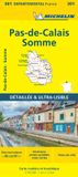 Pas-de-Calais Michelin 301 Wegenkaart Pas de Calais/Somme