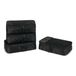 Amazon Essentials 4-delige Reisaccessoireset met Inpakkubussen, Bagageorganizer met Dubbele Ritssluiting, Mesh-bovenkant, Polyester, Klein, Zwart