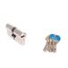 Tesa T80 – cilinder met 5 sleutels e20 2030/50x50 vernikkeld