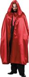 WILBERS & WILBERS Cape bordeaux rood satijn voor volwassenen maat 54