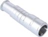 Wan GmbH Rehausseur de guidon - Rehausseur de potence - Cyclisme confortable - Réglable en hauteur - 13 x 3.5 cm - Argent