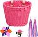 Wan GmbH panier de vélo pour enfants rose plastique