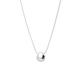 Lucardi Dames Zilveren ketting met hanger - 48 cm