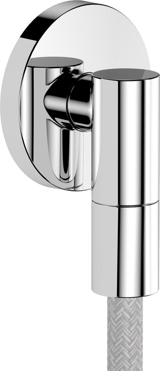 hansgrohe FixFit Fine S - Slangaansluiting douche, Wandaansluiting douche met terugslagklep, Muuraansluitbocht, chroom, 28882000