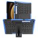 Samsung Coque Hybride Samsung Galaxy Tab S9 FE+ Antidérapante avec Béquille - Bleue / Noire