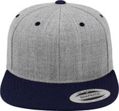 FLEXFIT Classic snapback pet in twee kleuren FL6089MT - HEATHER / NAVY - One size